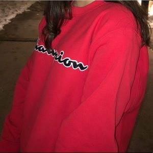 Champion Red Sweatshirt